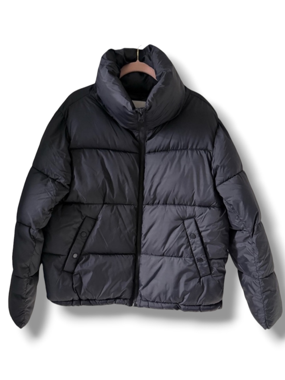 Hudson Womens Black Puffer Jacket Large New with Tags